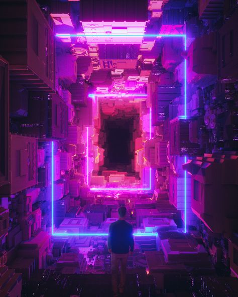 ArtStation is the leading showcase platform for games, film, media & entertainment artists. Neon Noir, Wallpaper Retro, New Retro Wave, Cyberpunk Aesthetic, Cyberpunk City, Landscape Concept, Arte Cyberpunk, Vaporwave Aesthetic, Blue Neon