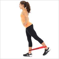 Standing Hip Extensions With Loop Bands Resistance Bands Exercises, Loop Band Exercises, Bands Exercises, Exercise Back, Standing Exercises, Best Resistance Bands, Hamstring Curls, Glute Exercises, Office Exercise