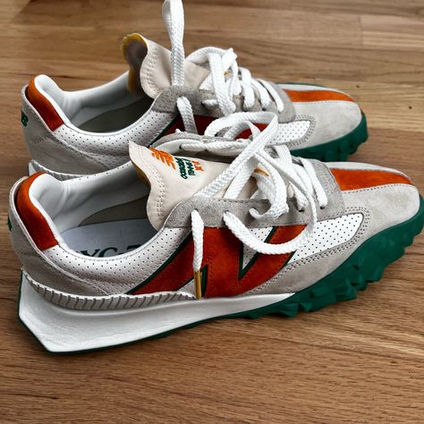 Brand New And Unworn, Do Not Have Box. Size 9.5. Color Is Orange And Lighter Than The Image Shows. Sneaker Head Men, New Balance White, Shoes New Balance, New Balance Black, Nike Shoes Air Max, Green Sneakers, New Balance Sneakers, Trail Shoes, Balance Shoes