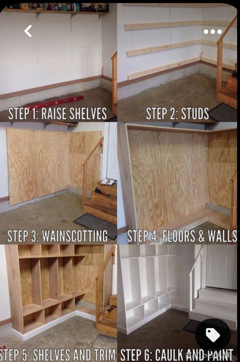 Functional Garage, Garage Design Ideas, Mud Room Garage, Casa Garage, Garage Mudroom, Garage Storage Inspiration, Storage Hacks Diy, Workshop Diy, Garage Organization Diy