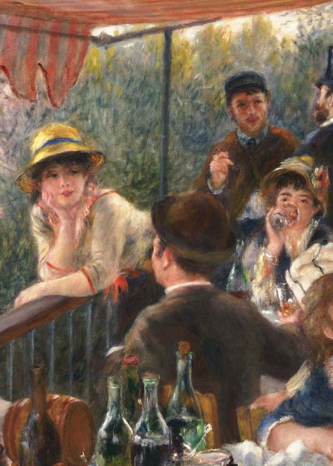 Auguste Renoir, Luncheon of the Boating Party (detail), 1880-1 (x) Luncheon Of The Boating Party, August Renoir, Renoir Art, Renoir Paintings, Auguste Renoir, Pierre Auguste, Impressionist Artists, Camille Pissarro, Paul Cezanne