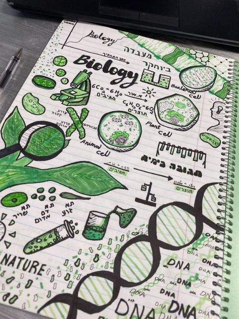 Biology Drawings Ideas, How To Decorate Biology Notebook, Biology Notebook Cover Ideas Aesthetic, Bio Project Cover Page Aesthetic, Biology Project Design Ideas, Science Drawing Ideas Art Projects, Border Design Biology, Aesthetic Biology Cover Page, Science Project Front Page Ideas Biology