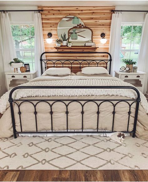 Farmhouse Master, Farmhouse Bedroom Decor, Farmhouse Bedroom, Master Bedrooms Decor, Remodel Bedroom, Modern Bed, Dream Bedroom, Design Case, My New Room