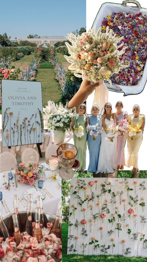 Wildflower Bridal Party, Wildflower Wedding Theme Bridesmaid, Wildflower Wedding Theme, Perfect Chair, Wildflower Wedding, Wedding Mood Board, Wedding Mood, Spring Wedding, Summer Wedding