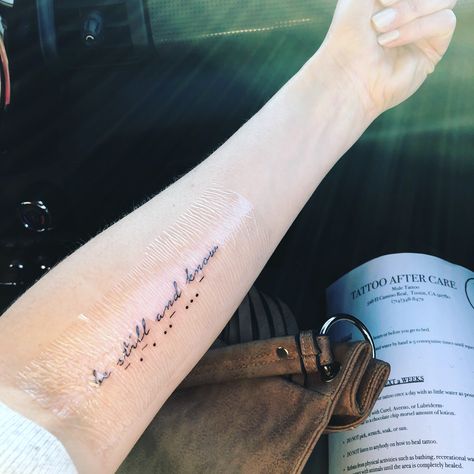 Be Still And Know Tattoo, Code Tattoo, Morse Code Tattoo, Dope Tattoos For Women, Be Still And Know, Tattoo Script, Morse Code, Dope Tattoos, Tattoos And Piercings