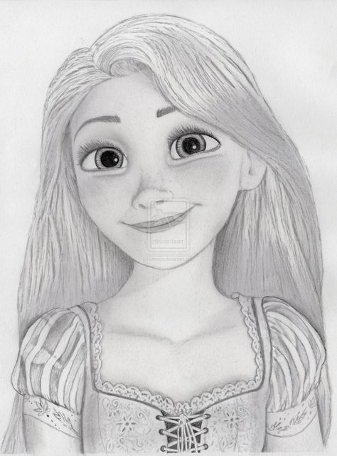 Rapunzel from Tangled by julesrizz.deviantart.com on @deviantART Drawings Of Disney Princesses, Drawings Of Disney, Rapunzel Sketch, Disney Princess Sketches, Rapunzel Drawing, Princess Sketches, Easy Pencil Drawings, Disney Character Drawings, Disney Drawings Sketches