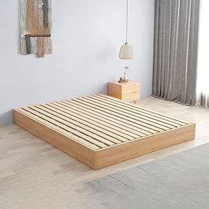 White Bed Platform, Minimal Wood Bed Frame, Wood Low Bed Frame, Minimalist Full Size Bed Frame, Plywood Bed Design, Twin Bed Wood, Simple Wood Bed Frame, Bed Frame Without Headboard, Bed Minimal