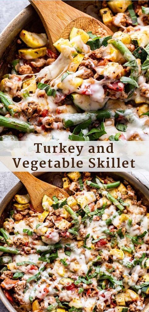 Ground Turkey And Roasted Vegetables, Healthy Green Dinner Recipes, Spinach Skillet Recipes, Non Spicy Dinner Recipes, Ground Turkey And Vegetable Recipes, One Skillet Dinners Healthy, Skillet Ground Turkey Recipes, One Skillet Ground Turkey Recipes, Healthy Meals 30 Minutes Or Less