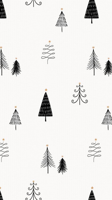 Download free image of Christmas phone wallpaper, cute doodle pattern in black and white by nattha about patterns christmas, christmas trees, wallpaper christmas, christmas tree, and christmas iphone wallpaper 3990455 Christmas Phone Wallpaper Cute, White Christmas Background, Phone Wallpaper Cute, Christmas Phone Backgrounds, Cute Christmas Backgrounds, Christmas Wallpaper Iphone Cute, Christmas Wallpaper Iphone, Sublimacion Ideas, Christmas Tree Wallpaper