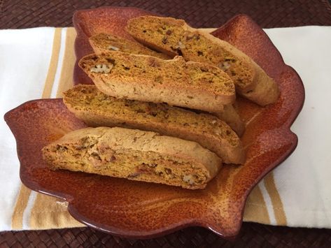 Pumpkin Pecan Biscotti Pecan Biscotti, Fresh Pumpkin Pie, Almond Biscotti Recipe, Fruit Pancakes, Peasant Food, Seasonal Baking, Brunch Cake, Almond Biscotti, Biscotti Recipe