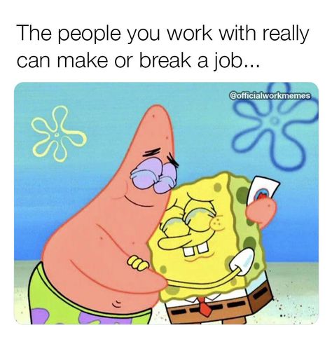 The people you work with really can make or break a job... New Job Meme, Mean Coworkers, Work Humor Coworkers, Co Worker Memes, Coworker Memes, Funny Coworker Memes, Coworker Quotes, Job Memes, Funny Memes For Him