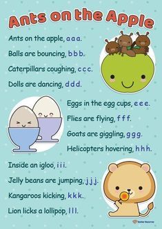 Phonics Rhymes, Rhyming Poems For Kids, Boyfriend Jokes, English Poems For Kids, English Rhymes, Phonics Resources, Children Games, Relationship Humor, Phonics For Kids