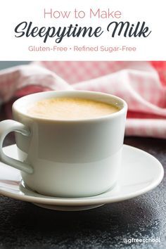 Sleepy Milk Recipe (To Help You Fall and Stay Asleep) Warm Milk Recipe, Moon Milk Recipe, Gluten Free Drinks, Sleep Drink, Hot Drinks Recipes, Delicious Coffee, Vegetable Drinks, Food Sensitivities, Granola Recipes