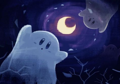 Wallpaper for preferred computers || Halloween || Ghosties Kirby Halloween Wallpaper, Anime Halloween Wallpaper, Halloween Desktop Wallpaper, Anime Computer Wallpaper, Walpapers Cute, Kirby Nintendo, Computer Wallpaper Desktop Wallpapers, Kirby Art, Cute Laptop Wallpaper