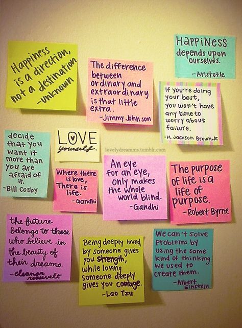 sticky note quotes :) Reminds me of my sister Candace she always has post its around with quotes and things on them! Best Quotes Images, E Card, Post It Notes, Quotable Quotes, Wall Quotes, Sticky Notes, Famous Quotes, Post It, Happy Quotes