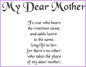 http://anu4frndz.blogspot.com/2009_11_01_archive.html Short Poem On Mother, Cute Short Poems, My Mother Poem, Poems For Your Mom, Short Mothers Day Poems, Mothers Love For Her Son, Mum Poems, Short Poem, I Miss My Mom