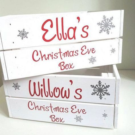 Diy Christmas Eve Box, Christmas Eve Crate, Xmas Eve Boxes, Personalised Christmas Eve Box, Christmas Eve Boxes, Diy Christmas Gifts For Family, Olympic Rings, Christmas Game, 10 Points