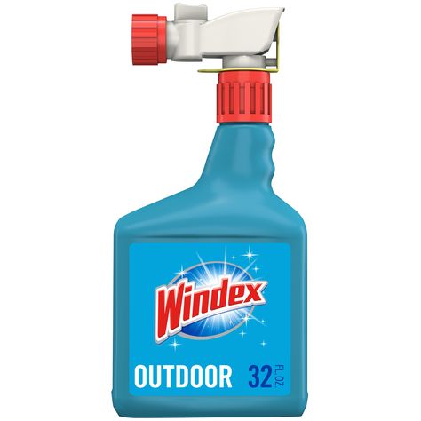 Free 2-day shipping on qualified orders over $35. Buy Windex Outdoor Sprayer, Blue Bottle, 32 fl oz at Walmart.com Clean Outdoor Windows, House Outdoor, Low Water Pressure, House Siding, Windows Exterior, Blue Bottle, House Projects, Hard Water, Surface Cleaner