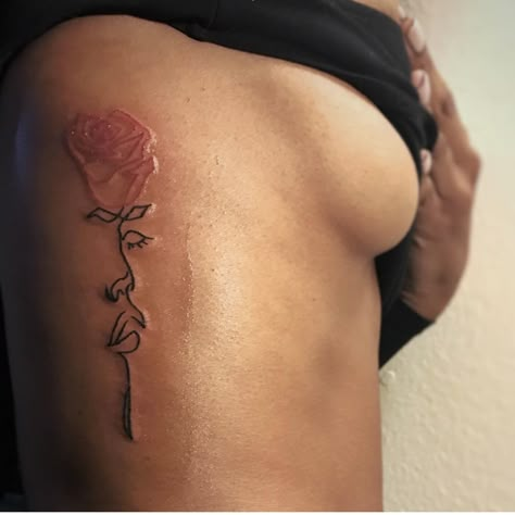 Small Dope Tattoos, Hand Tattoos For Girls, Cute Hand Tattoos, Pretty Hand Tattoos, Neck Tattoos Women, Petite Tattoos, Tasteful Tattoos, Spine Tattoos For Women, Red Ink Tattoos