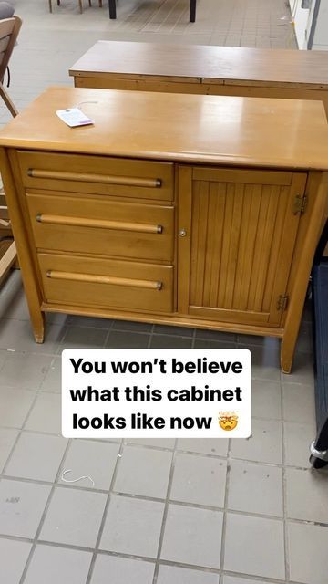 Mary Lindloff on Instagram: "What do you think of this furniture flip? I love how beautiful the @minwaxusa stain looks on the drawers! (#ad) Would you try it yourself?! Here are all the details on the 3-step staining process I followed: 1) Minwax Pre-Stain Wood Conditioner for Oil-Based Stains 2) Minwax Wood Finish Penetrating Stain in Special Walnut (2 coats) 3) Minwax Polycrylic Protective Finish (2 coats) This project took about 4 days to complete, with about 8 hours of active work time. Go grab some Minwax stain for your next (or your FIRST!) furniture makeover! #Minwax #KeeponFinishing #FinishedwithMinwax #furnitureflip #furnituremakeover #furnitureflipping #furnitureflipper #refinishedfurniture" Redoing Wood Furniture, Stripping Pine Furniture, Mini Wax Stain Colors, Refinish Veneer Furniture, Upcycling Wooden Furniture, Paint And Stain Combinations Furniture, Mexican Pine Furniture Makeover, Restained Cabinets, How To Restain Wood Furniture