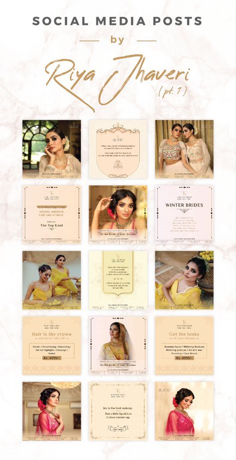 Fashion Social Media Posts Instagram, Creative Festival Post, Saree Brand Instagram Feed Ideas, Wedding Social Media Post Design, Social Media Festival Post, Jewellery Grid, Jewellery Social Media Post, Fashion Creative Ads, Instagram Grid Ideas