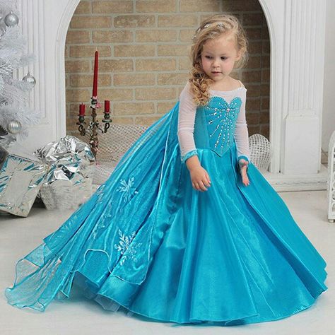 Elsa Fancy Dress, Princess Costumes For Girls, Frozen Dress, Elsa Costume, Tutu Party, Frozen Costume, Snow Dress, Elsa Dress, Disney Princess Dresses