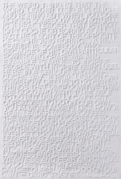 Debbie Millman on the Importance of Playing the Long Game - Time Sensitive Leadership Art, Poster Design Competition, Debbie Millman, Typographic Artwork, Brain Pickings, David Foster Wallace, David Foster, Perfect Office, School Of Visual Arts