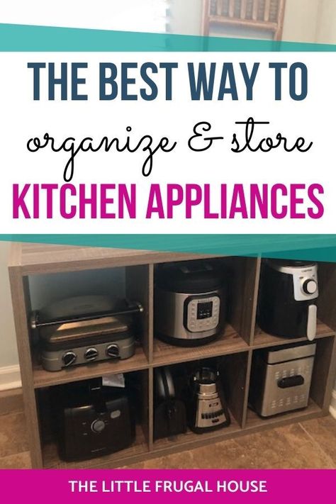 Kitchen Appliances Organization, Kitchenaid Artisan Mixer, Store Kitchen Appliances, Kitchen Appliance Storage, Kitchen Storage Hacks, Small Kitchen Organization, Countertop Appliances, Small Kitchen Storage, Appliances Storage