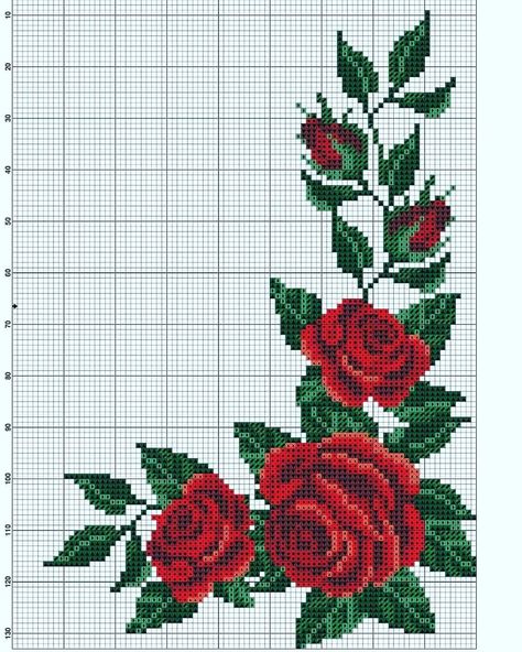 Floral Cross Stitch Pattern FB0 Rose Cross Stitch Pattern, Broderie Simple, Cross Stitch Fruit, Cross Stitch Alphabet Patterns, Floral Cross Stitch Pattern, Cross Stitch Tree, Pola Kristik, Cross Stitch Patterns Flowers, Pola Sulam