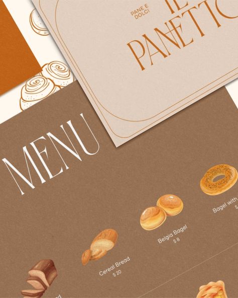 Pane e Dolci, Cuore e Anima Brand Identity Design for Il Panetto, an Italian bakery. #dbilpanetto #designersbrief 🤍 At Designs by Gabi, we create bespoke, delightful, memorable visual identity designs that truly represent your business values and connect with high-end customers. If you're ready to LEVEL UP inquiry from the link in bio! Let's create a brand identity you'll be proud of! . . . #bakery #pastry #italianstyle #bakerylove #bakerylogo #restaurant #pastrylovers #bakerybranding... Bakery Packaging Design Inspiration, Pastry Branding, Business Values, Bakery Packaging Design, Artisan Bakery, Italian Bakery, Bakery Pastry, Bakery Branding, Bakery Packaging