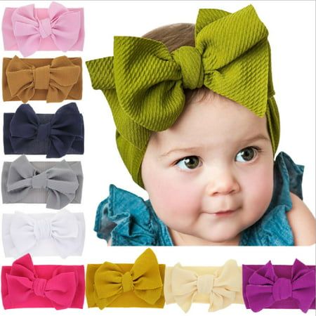 Big Bow Headband, Knotted Baby Headband, Flower Hair Band, Hair Band Accessories, Cotton Headband, Newborn Headbands, Big Bow