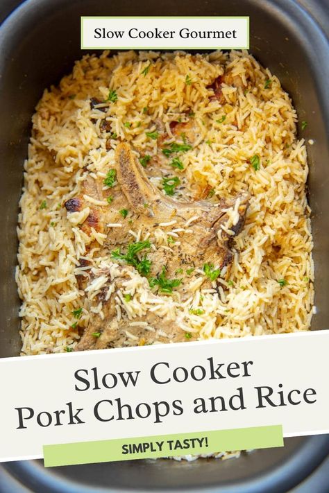 Pork Chops And Rice Crockpot Recipe, Dairy Free Pork Chop Recipes Crockpot, Crockpot Rice And Porkchops, Slow Cooker Alpine Pork Chops, No Peek Pork Chops And Rice Crock Pot, Crock Pot Pork Chops And Rice, Crockpot Pork Chops And Rice, Crock Pot Pork Chop Recipes, Crockpot Pork Chop Recipes