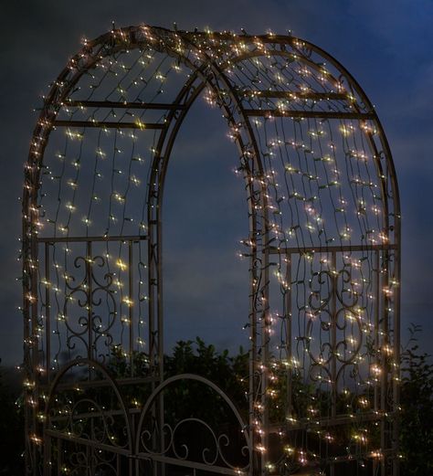 archway with solar lights Mini String Lights, White String Lights, Solar Fairy Lights, Solar Solutions, Garden Arbor, Best Solar Panels, Solar Technology, Solar String Lights, Solar Garden