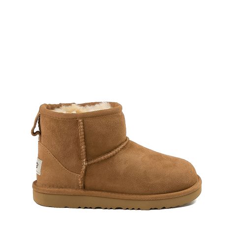 UGG® Classic Mini II Boot - Little Kid / Big Kid - Chestnut | Journeys Ugg Chestnut Boots, Uggs White Background, Shoes White Background, Uggs Classic Mini, Ugg Boots Kids, Ugg Minis, Uggs Mini, Classic Mini Ii Boot, Mini Ugg Boots