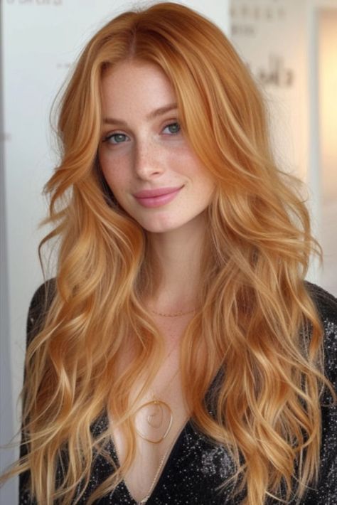 boho beach waves for date night Night Beauty Routine, Date Night Hair, Night Hairstyles, Date Night Makeup, Red Haired Beauty, Night Beauty, Strawberry Blonde Hair, Long Red Hair, Top Hairstyles