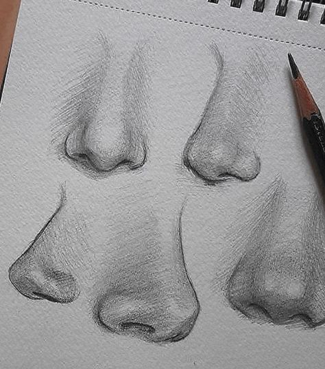 nose drawing pencil Lakaran Fesyen, Desen Realist, Výtvarné Reference, Drawing Eyes, Nose Drawing, Siluete Umane, Seni Dan Kraf, Drawing Faces, 인물 드로잉