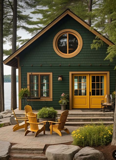 Barn Dominium, Farm Style House, Small Barn, Cabin Exterior, Cottage Farm, Dream Cottage, Hus Inspiration, Tiny House Cabin, Cabins And Cottages