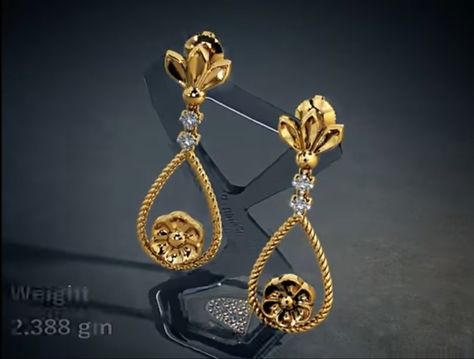 BA😍💝 Earings Design Gold New Model Daily Wear, Latest Gold Earrings Designs For Daily Use, Latest Gold Earrings, Gold Earrings Design, Antique Haram, Small Earrings Gold, Ear Tops, Gold Earrings Indian, Simple Gold Earrings