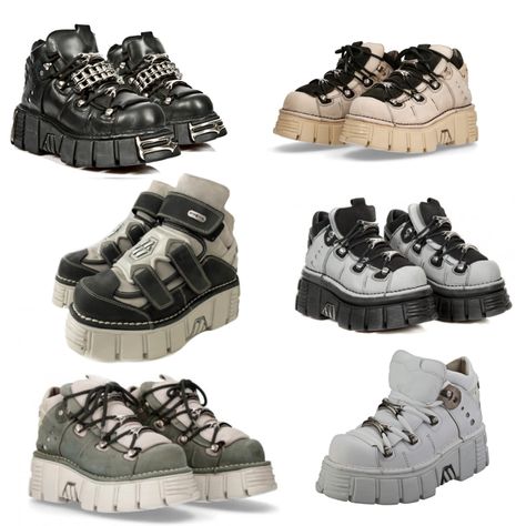 Shoe Hacks, Mode Grunge, Funky Shoes, Grunge Goth, New Rock, Aesthetic Shoes, Swag Shoes, Swaggy Outfits, Grunge Style