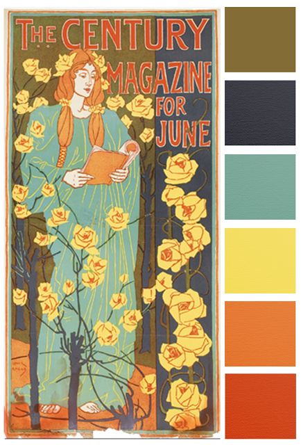 June Monthly Challenge Color Palette – Art Bead Scene Studio Art Neauveau Color Palette, Alphonse Mucha Color Palette, Autumn Interior Color Palette, June Color Scheme, Fine Art Color Palette, Impressionism Color Palette, Limited Color Palette Art, Limited Color Palette Illustration, 1920s Color Palette