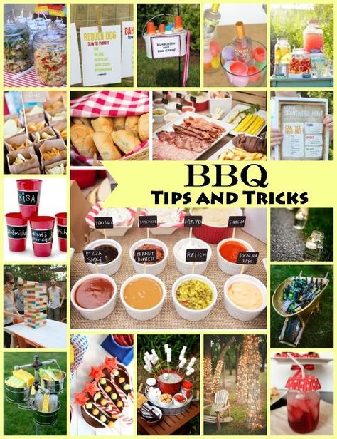 20 Tricks and Tips To Know Before Your Next BBQ Soirée Bbq, Bbq Birthday Party, Bbq Party Food, Bbq Buffet, Bbq Tips, Cookout Party, Summer Party Ideas, Backyard Bbq Party, Barbeque Party