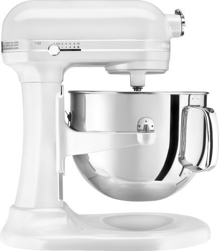 KitchenAid - KSM7586PFP Pro Line Series Stand Mixer - Frosted Pearl White Kitchenaid Professional, Kitchen Countertops Laminate, Mixer Attachments, Kitchenaid Artisan, Countertop Appliances, Kitchenaid Stand Mixer, Lift Design, Pasta Maker, Stainless Steel Bowl