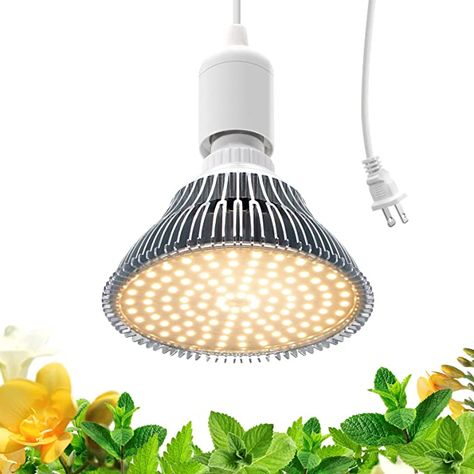 AmazonSmile: Bstrip LED Grow Light Bulb for Indoor Plants with Hanging System, 25W Full Spectrum, Plant Light Bulbs with 16.4FT Power Cord, Pendant Grow Lights for Indoor Plants, Flowers, Garden, Greenhouse : Patio, Lawn & Garden Lights For Indoor Plants, Growing Bulbs, Grow Light Bulbs, Grow Lamps, Plant Light, Greenhouse Plants, Hanging System, Led Grow Light, Garden Greenhouse