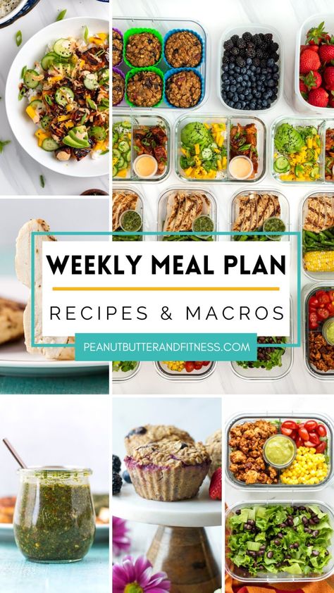 Ground Turkey Taco Salad, Macro Meal Plan, Ground Turkey Tacos, Fitness Pal, My Fitness Pal, Weekly Meal Plan, Macro Meals, Meal Prep For The Week, Roasted Butternut