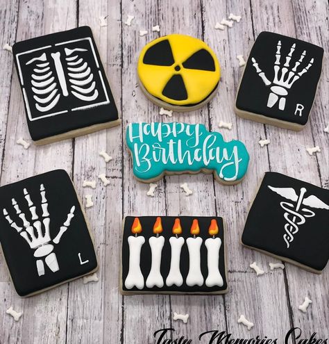 Radiology Cookies, Respiratory Therapy Graduation Party, Office For Her, X Ray Technician, Medical Cookies, Cookie Gram, Radiology Student, Xray Technician, Xray Tech