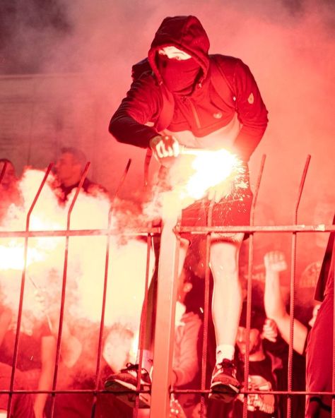 #hooligans Football Ultras, Soccer Artwork, Red Star Belgrade, Ultra Boys, Crvena Zvezda, Al Ahly Sc, Liverpool Soccer, Ultras Football, Giuseppe Meazza