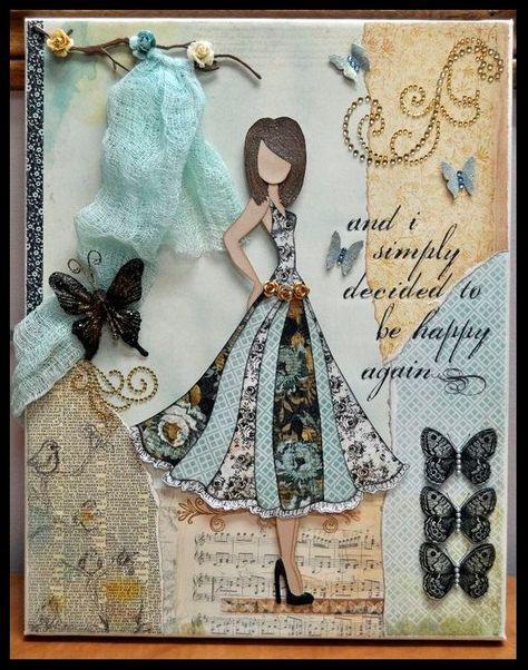 Prima Paper Dolls, Prima Doll Stamps, Julie Nutting, Prima Marketing, Dress Forms, Mixed Media Art Journaling, Art Journal Pages, Creative Cards, Scrapbooking Projects