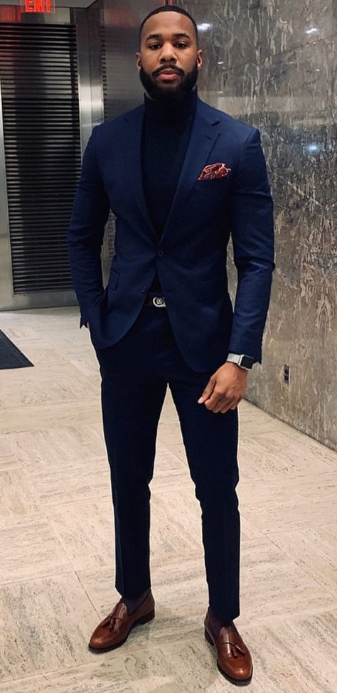 Men’s All Black Formal Outfit, Finance Bro Aesthetic Outfit Men, Black Man In Suit Classy, Black Mens Fashion Casual Classy, Black Men Formal Outfit, Black Men Classy Outfits, Black Men Business Casual Outfits, Suits Black Men, Black Men In Suits