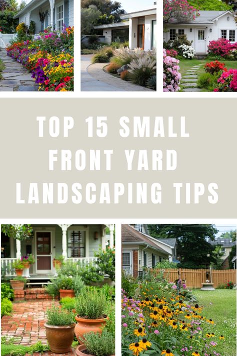 See how to landscape your small front yard to get it looking stunning for summer.