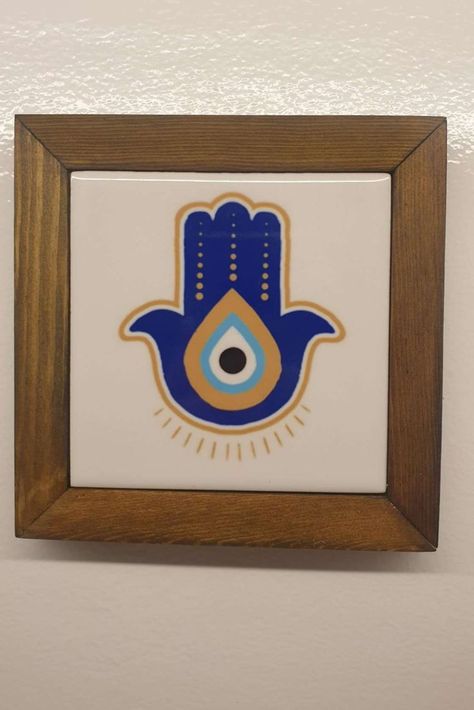 Evil Eye Home Decor, Handmade Wooden Frame, Wall Hangings, Marble Tile,Evil Eye Wall Frame,New Home Gift,Home Protection,Birthday Gift,Hamsa Evil Eye Decor Wall Hangings, Latest Photo Frames, Evil Eye Wall Hanging, Evil Eye Art, Eye Designs, Eye Decor, Evil Eye Design, Magic Symbols, Home Protection